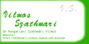 vilmos szathmari business card